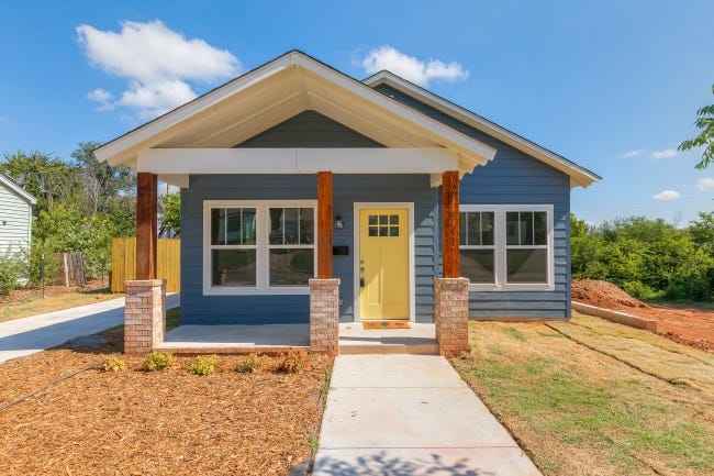 Positively Paseo built this home at 821 NE 31 and three others in the Capitol View neighborhood with roofs meeting the "Fortified" construction standards. [PHOTO PROVIDED/POSITIVELY PASEO]