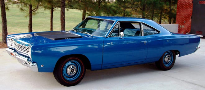 The 1968 Hemi Road Runner was the muscle car surprise of the year. The Hemi was a $714 option in 1968 while a 383-V8 was standard with a base price of $2,896. [Mecum Auction]
