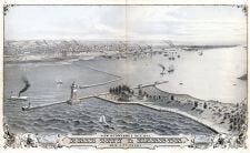 Erie Harbor 1800s. [E. Ware Collection]