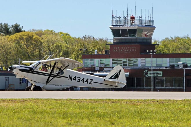 A plane takes off from New Bedford Regional Airport. [STANDARD-TIMES FILE]