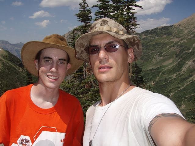 Jacob, left, and Austin Tice, at Glacier National Park in Montana. [CONTRIBUTED]