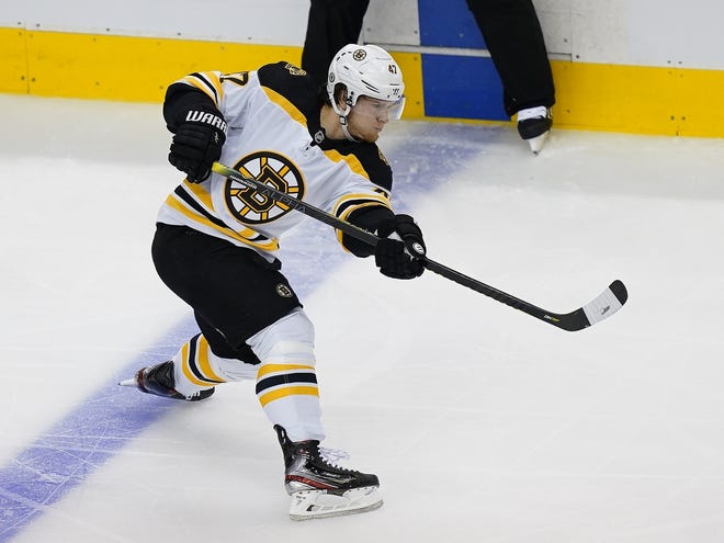Torey Krug is looking for a big payday this offseason. There's a good chance Bruins fans will have to watch him in a new uniform next season. [John E. Sokolowski/USA TODAY Sports]