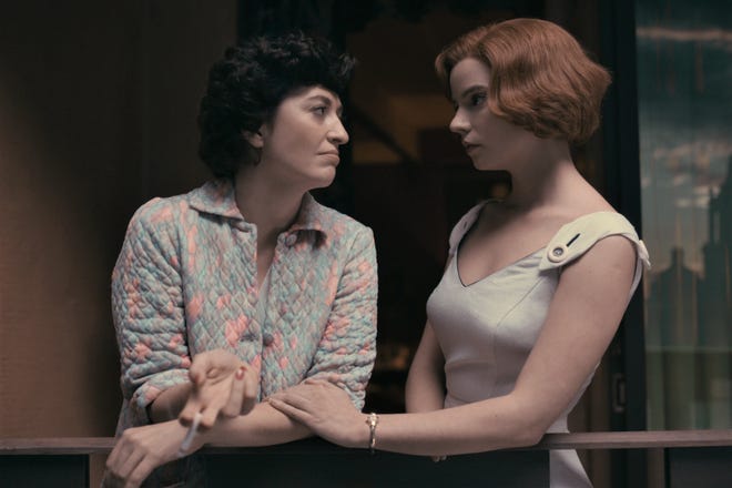 Alma (Marielle Heller) tries to communicate with her daughter Beth (Anya Taylor-Joy). [Netflix]