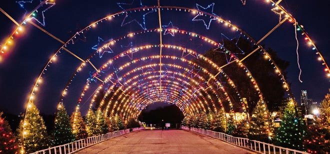 Austin’s Trail of Lights is drive-through this year. [DEAR WESLEYANN PHOTOGRAPHY]