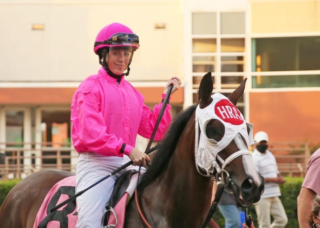 Veteran jockey Sophie Doyle has 40 wins during this year's thoroughbred meet at Remington Park. [PHOTO PROVIDED]