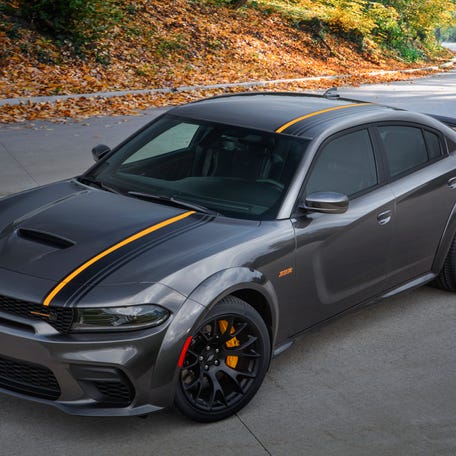 A 2023 Dodge Charger. Dodge will stop producing the model in December.