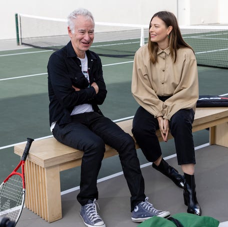 John McEnroe spent time with Maria Sharapova for an episode of "McEnroe's Places."
