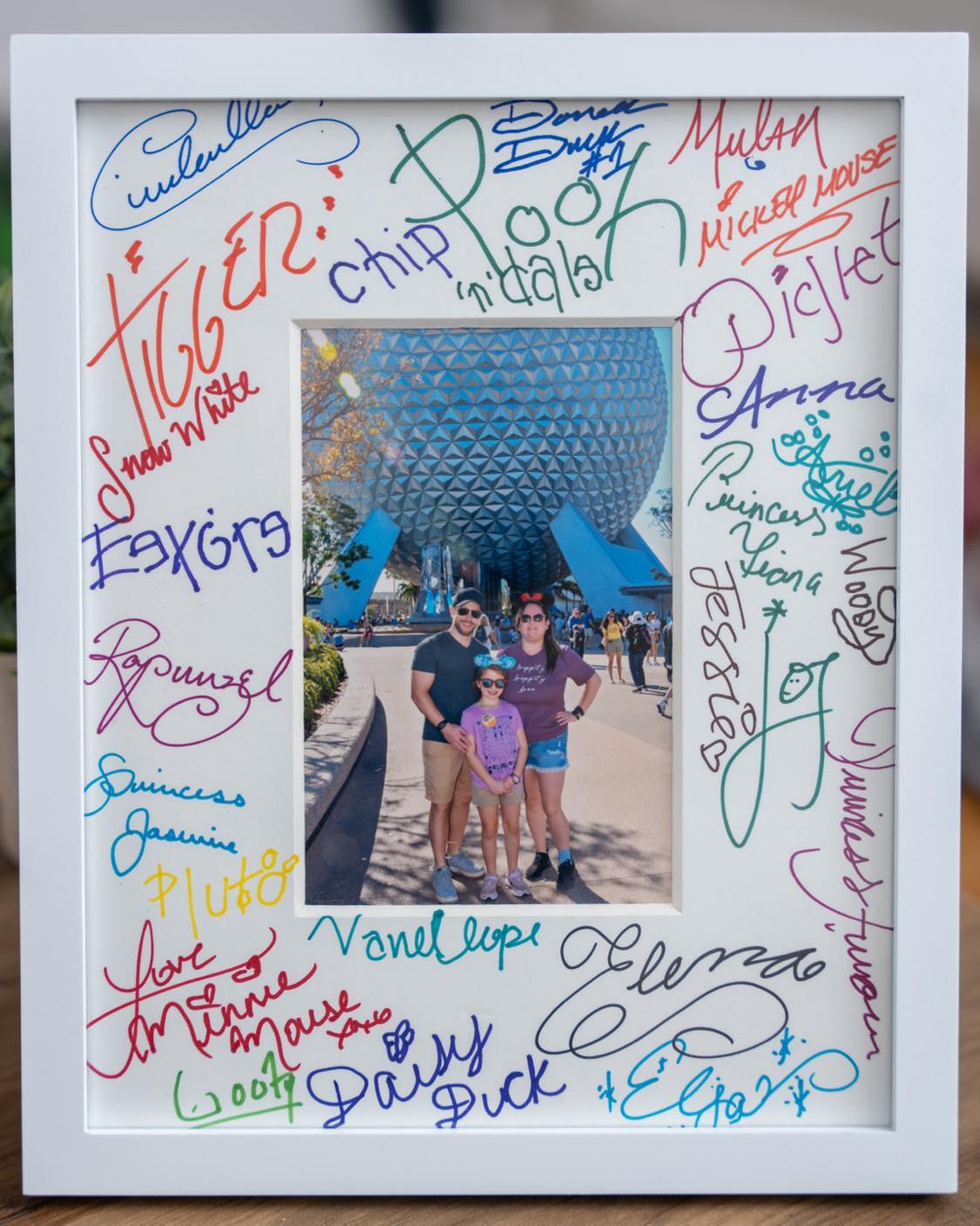 Heather Hans used the My Disney Experience app to find characters for autographs.