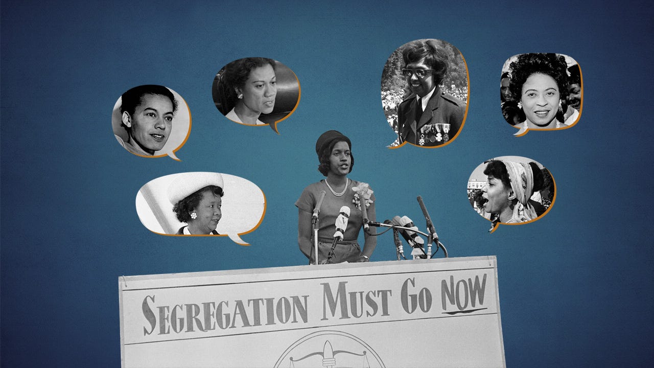 Activists including Anna Arnold Hedgeman, Dorothy Height and Pauli Murray pushed male leaders to allow women to speak at the 1963 March on Washington.