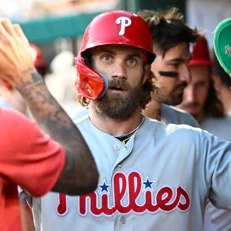 Bryce Harper and the Phillies are fighting to get back to the postseason.