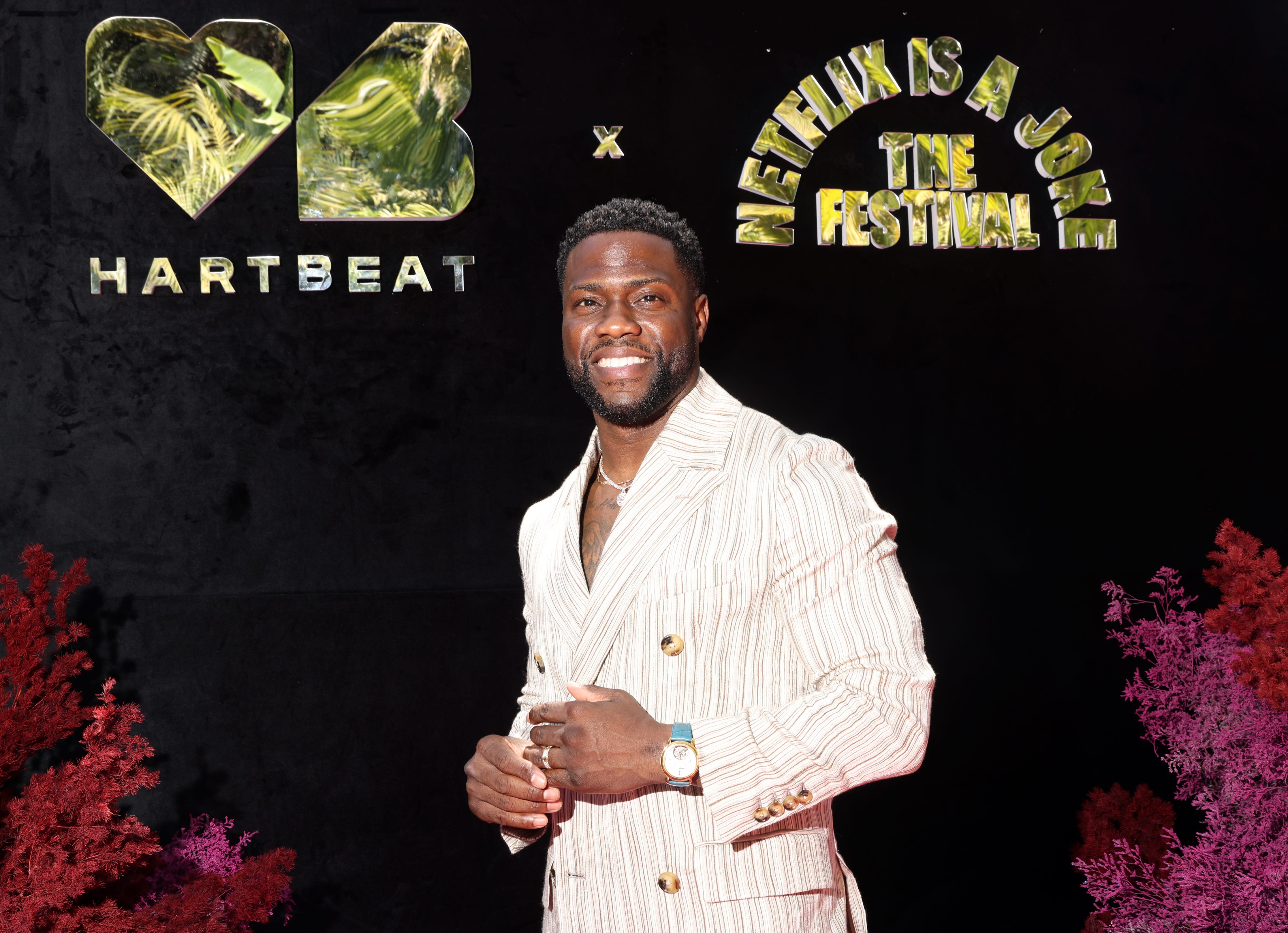 Kevin Hart attends the 2022 HARTBEAT Brunch at Goldstein Residence on May 7, 2022, in Beverly Hills, California.