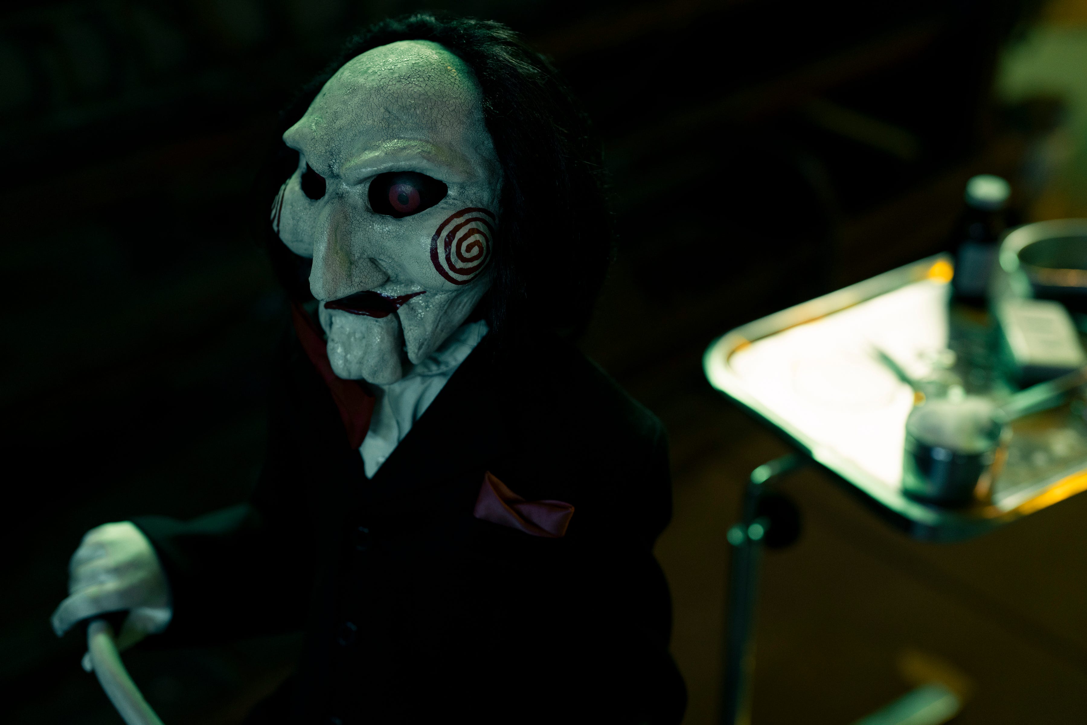Serial killer Jigsaw is back and that means so is his freaky little puppet Billy in the horror film "Saw X."
