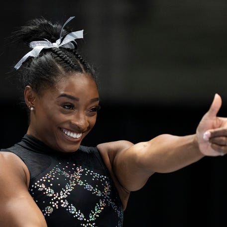 Simone Biles won a record eighth U.S. title at the 2023 U.S. Gymnastics Championships.