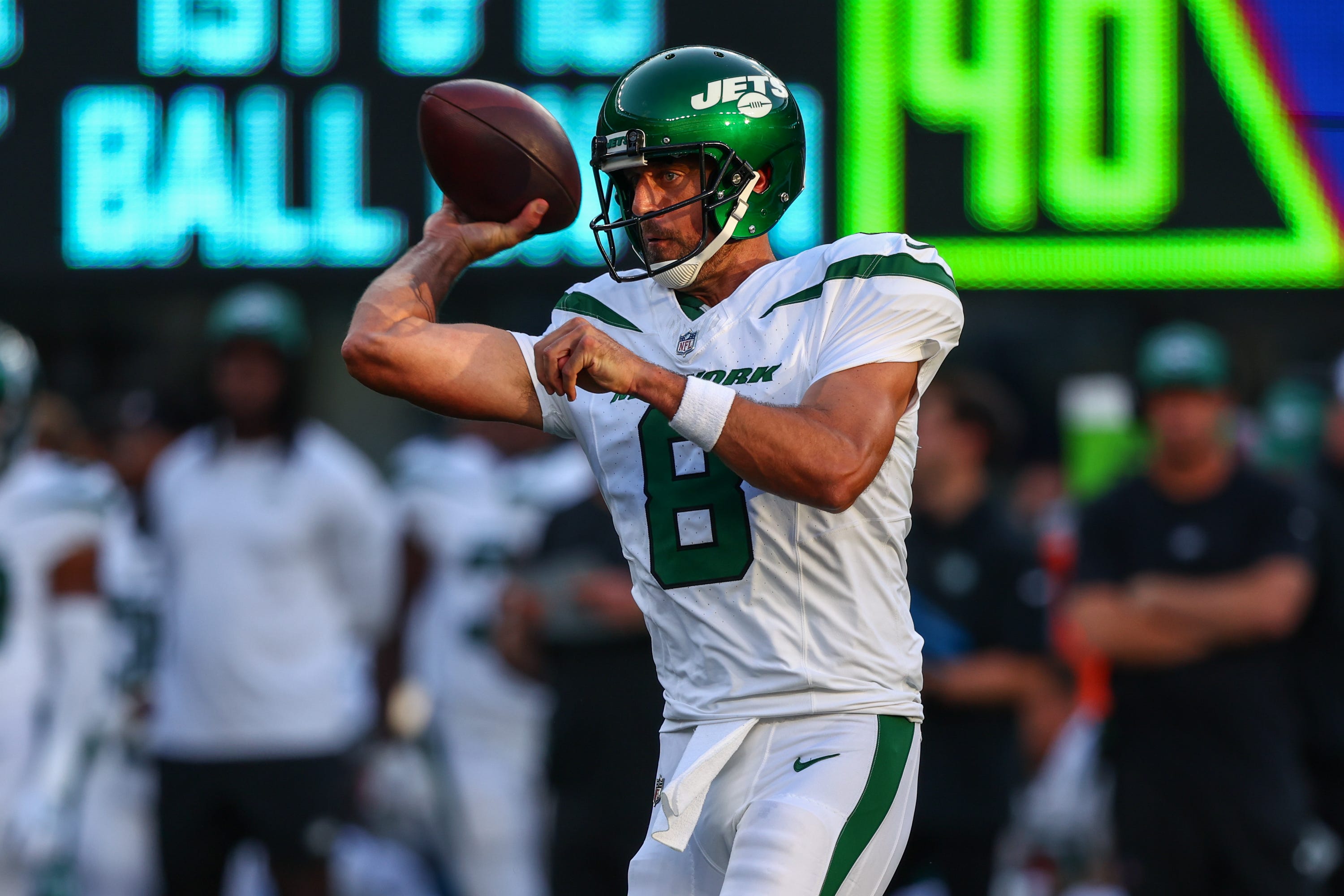 Aaron Rodgers was traded to the New York Jets prior to the 2023 season after spending the first 18 years of his NFL career with the Green Bay Packers.