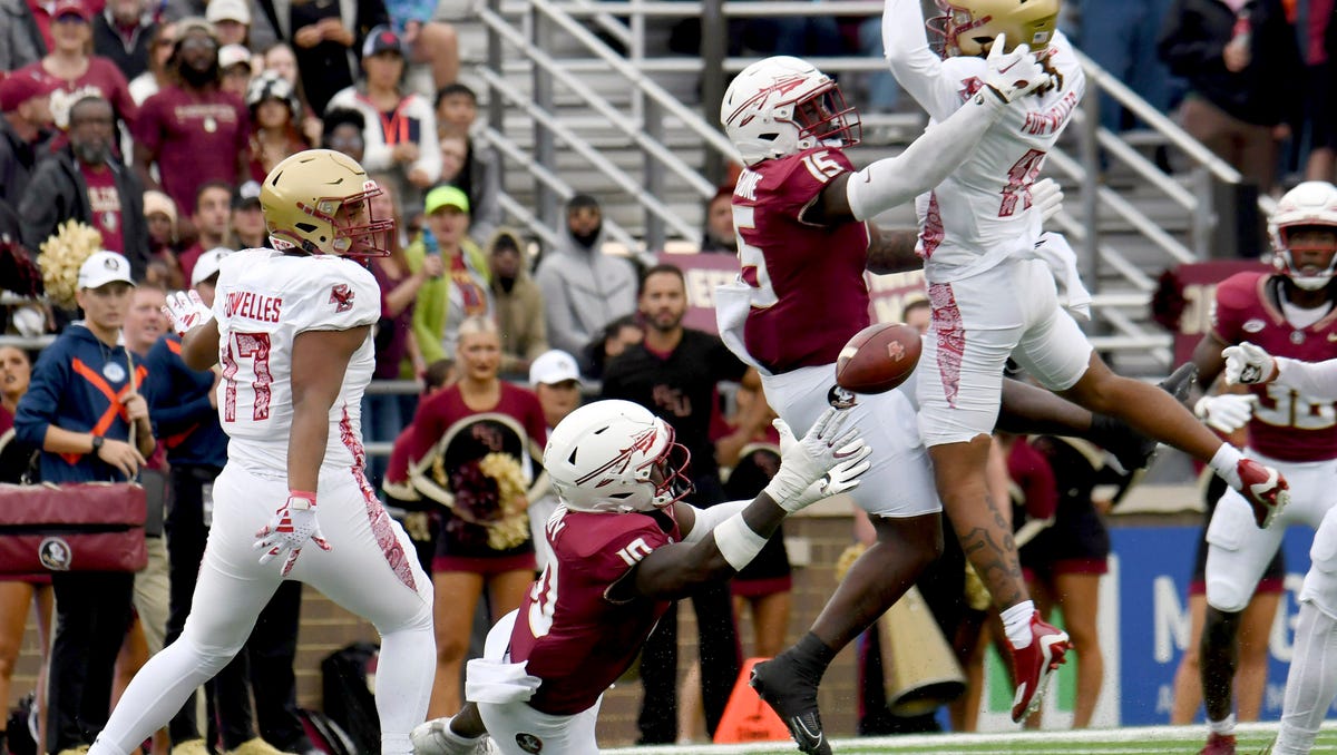 Saturdays Top 25 No 3 Florida State survives late Boston College charge Saturdays Top 25 No 3 Florida State survives late Boston College charge