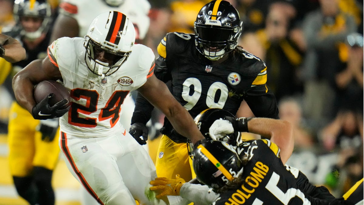 Browns RB Nick Chubb sofre uma lesão grave contra o Steelers