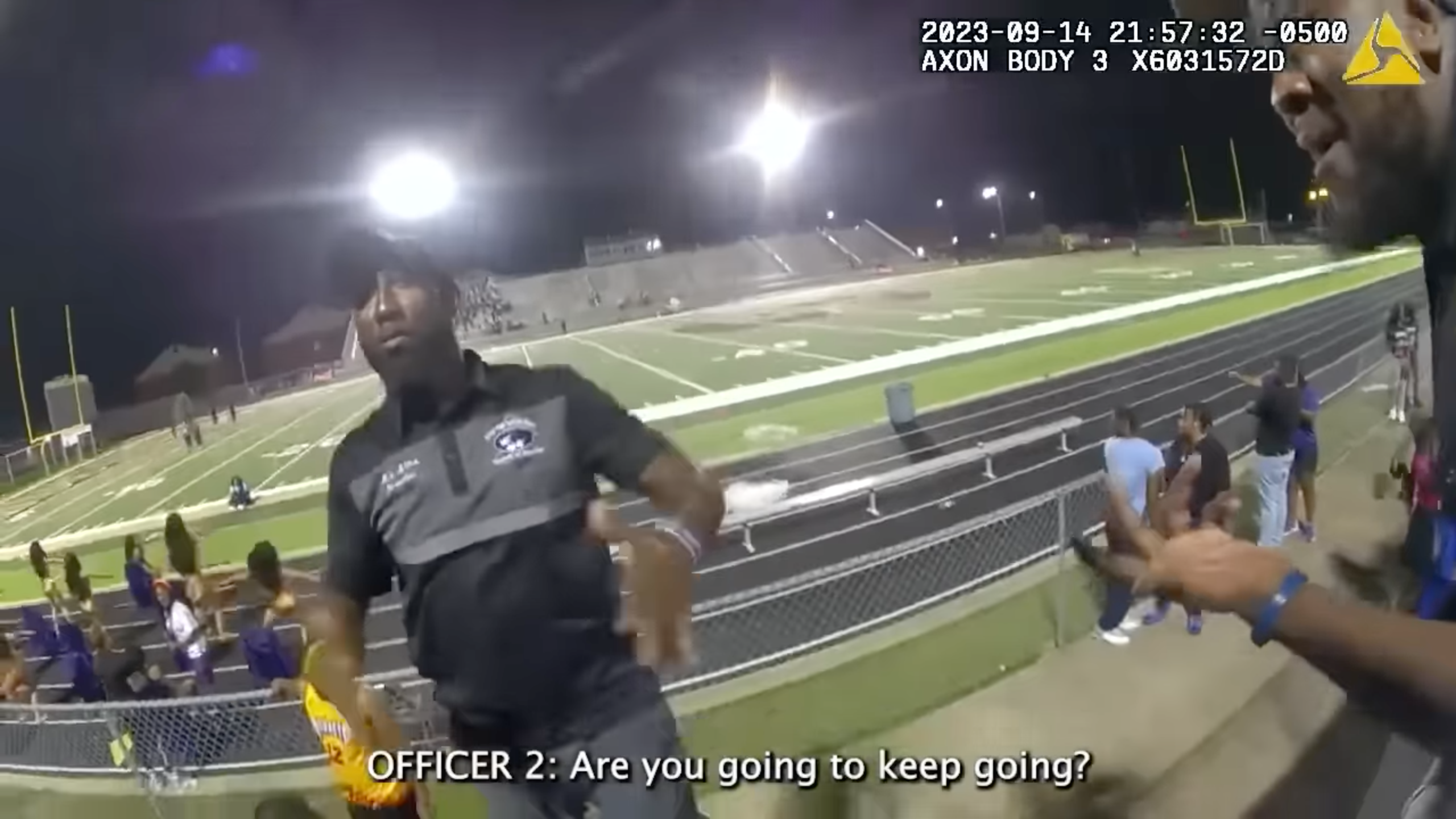 Band director shocked with stun gun, arrested after refusing to stop performance, police say