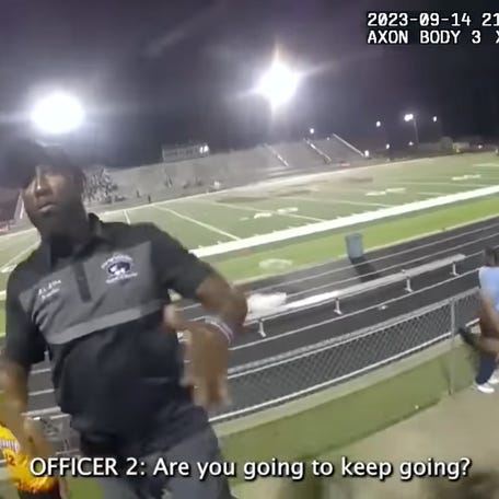 Authorities in Birmingham, Alabama, are investigating after a high school band director was tased by police in front of dozens of students after a football game Thursday. The incident happened after police told a Minor High School band director Johnny Mims to stop his band's performance and clear the stadium approximately 20 minutes after the game ended. The band had been playing music as part of the game's so-called fifth quarter, which is when   performers continue to entertain audiences after a football game finishes.