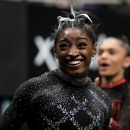 Simone Biles qualified for her sixth world championship, the most ever for a U.S. woman.