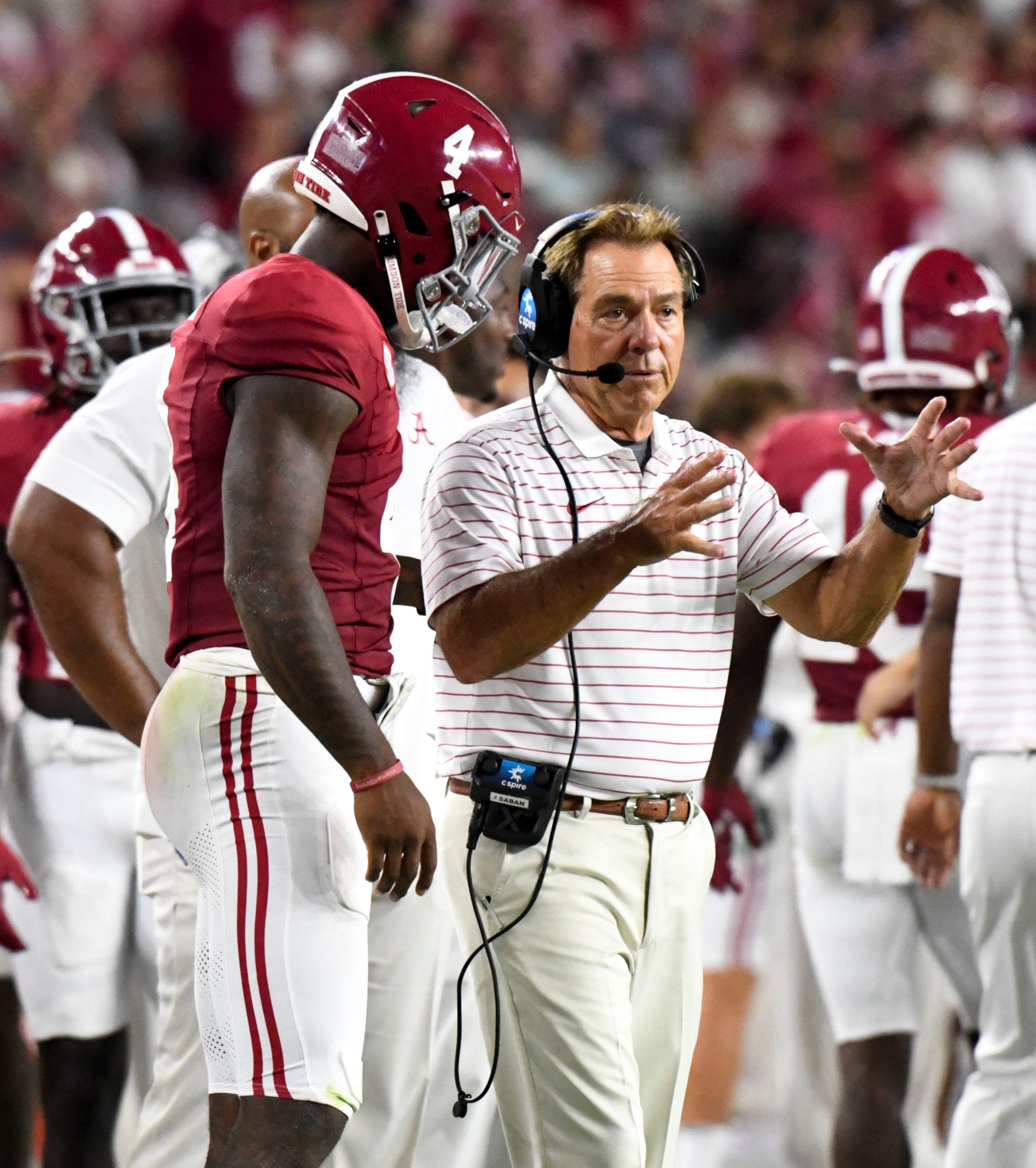 Alabama QB Jalen Milroe and coach Nick Saban take on 3-0 Ole Miss this weekend.
