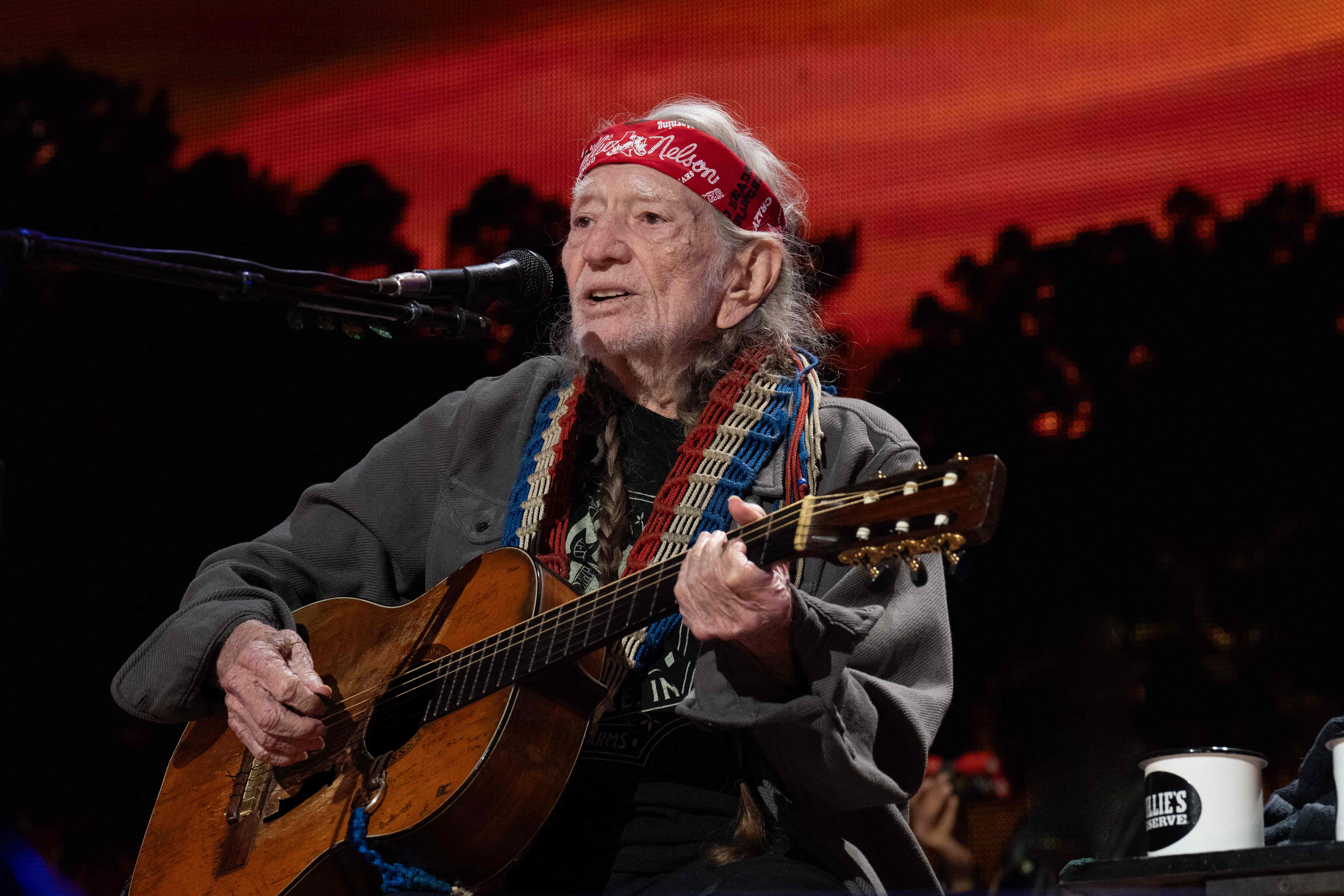 September 24, 2023: Willie Nelson performs onstage during the Farm Aid Music Festival at the Ruoff Music Center in Noblesville, Ind.
