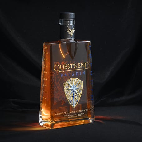 Quest's End: Paladin is a super-premium whiskey which comes with a brand-new fantasy saga.