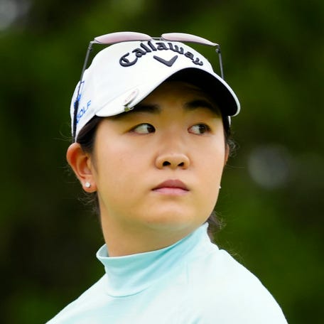Rose Zhang competes in the 2023 Kroger Queen City Championship presented by P&G at Kenwood Country Club in Madeira, Ohio, on Sept. 8, 2023.
