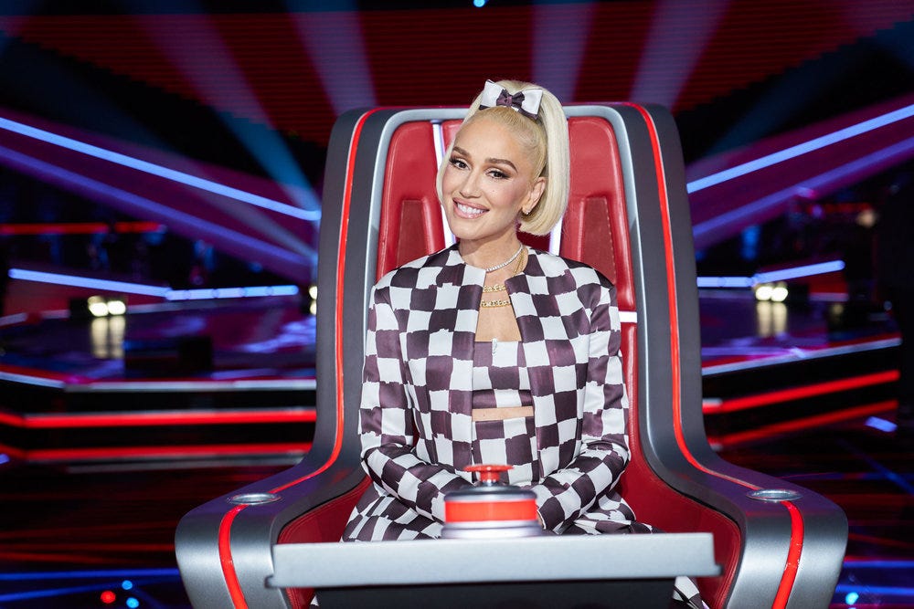 THE VOICE -- "Blind Auditions" Episode Coaches -- Pictured: Gwen Stefani -- (Photo by: Tyler Golden/NBC)