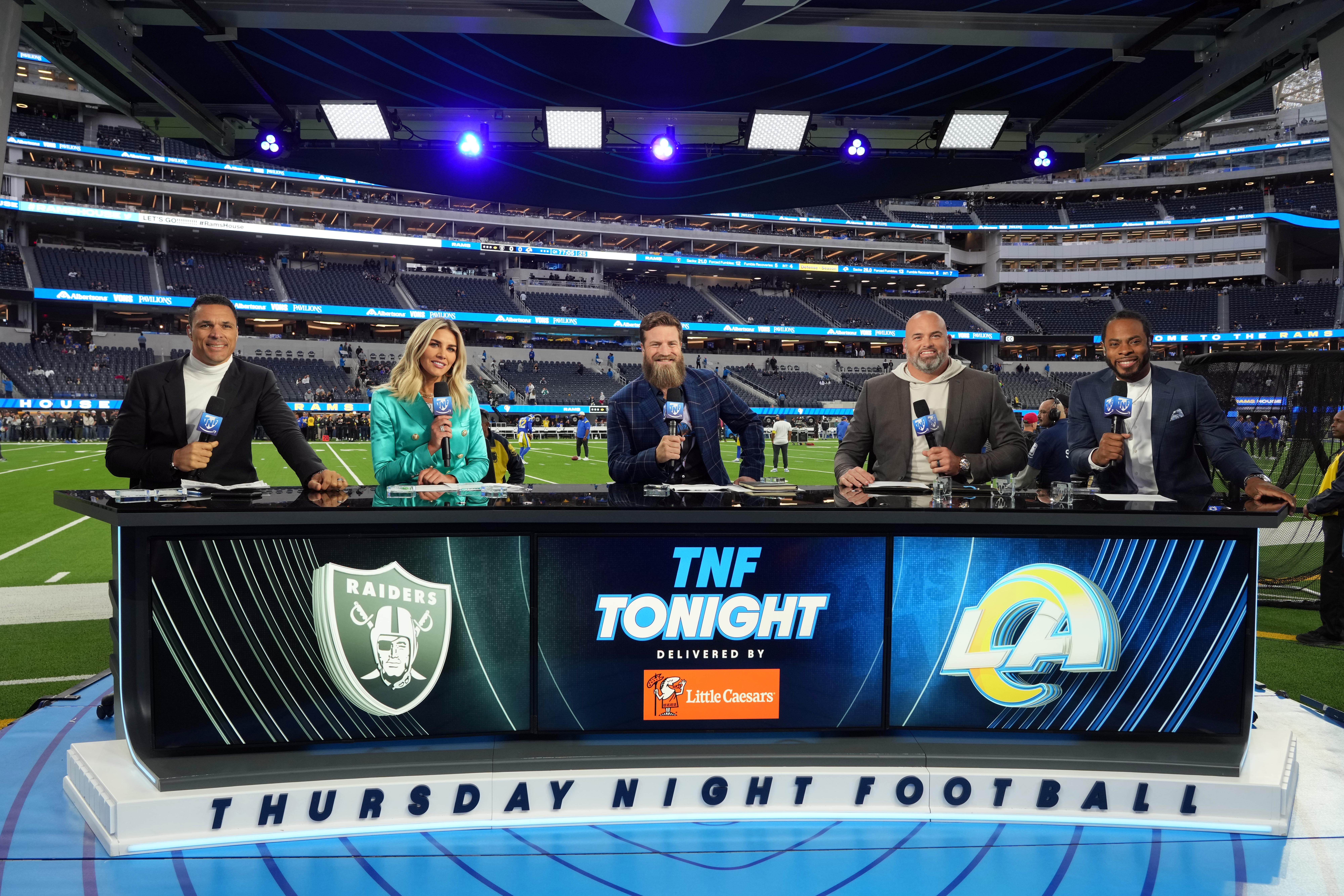 The "Thursday Night Football" crew in 2022.