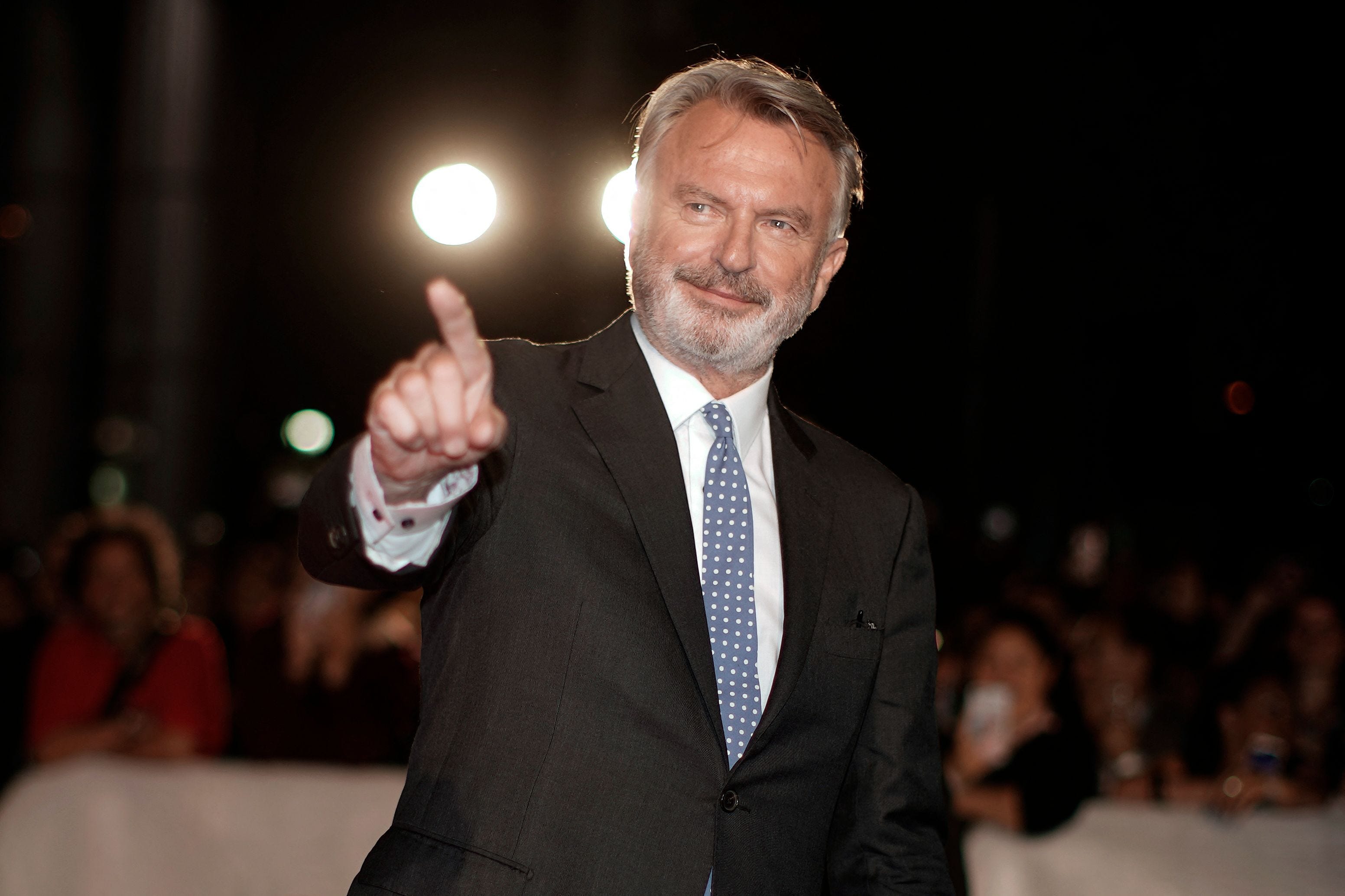 Sam Neill arrives for the premiere of "Blackbird" during the Toronto International Film Festival on Sept. 6, 2019.