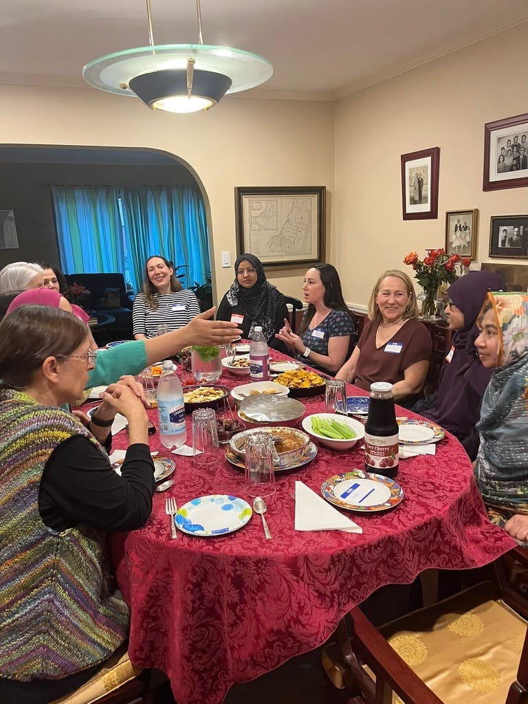 Women with the Nassau County chapter of the Sisterhood of Salaam Shalom meet for fellowship, conversation and to learn from one another. Their discussions continue even as conflict escalates in Israel and the Palestinian territories.