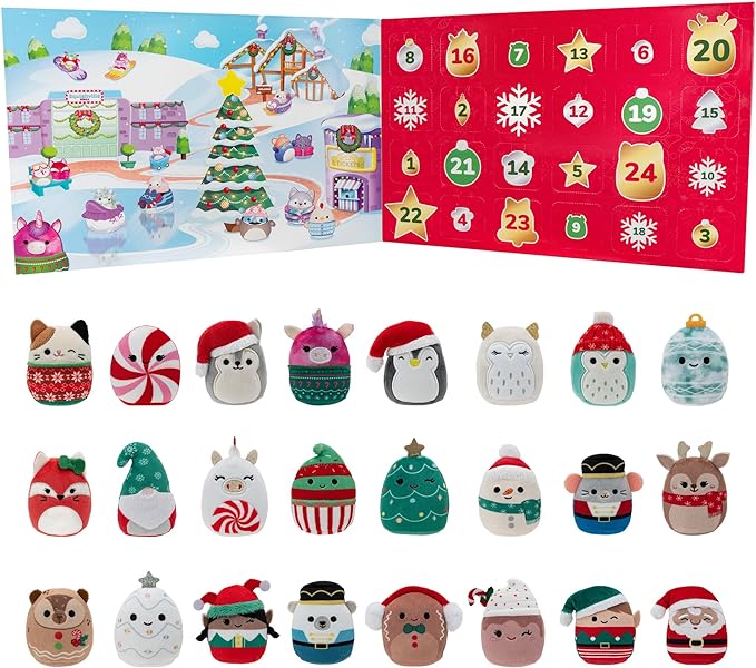Squishmallow bu tatilde 24 pelu oyuncakla ilk advent takvimini ba lat yor