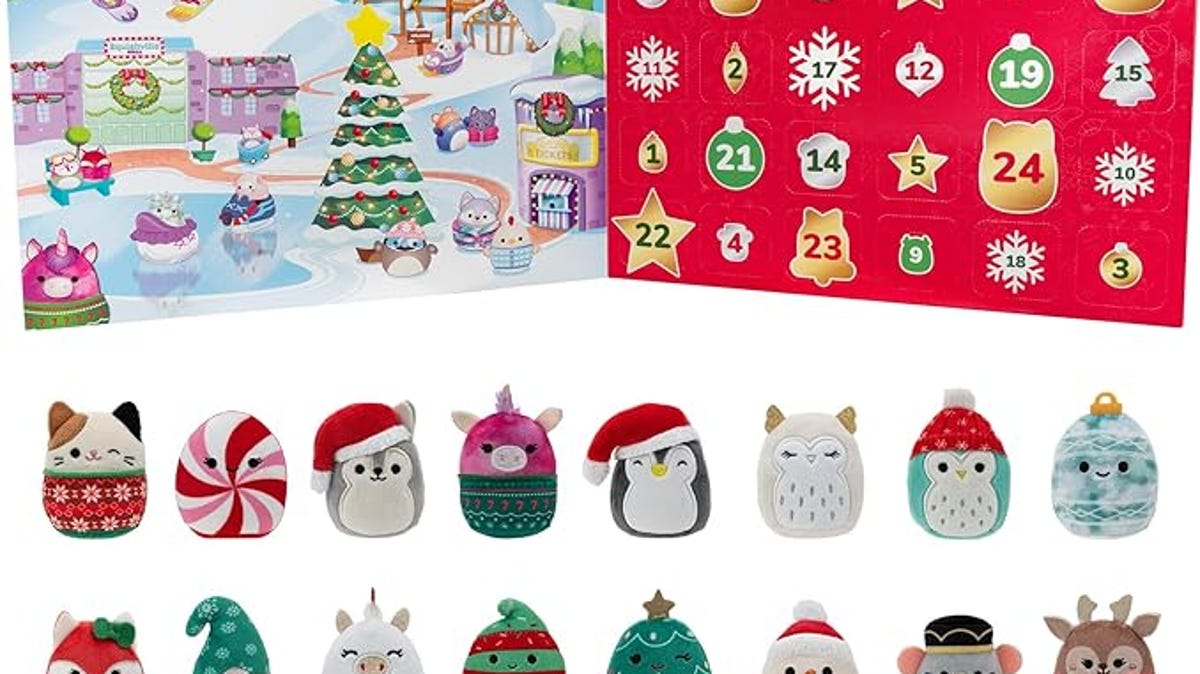 Šią šventę Squishmallow pristato savo pirmąjį Advento kalendorių su 24 pliušiniais žaislais