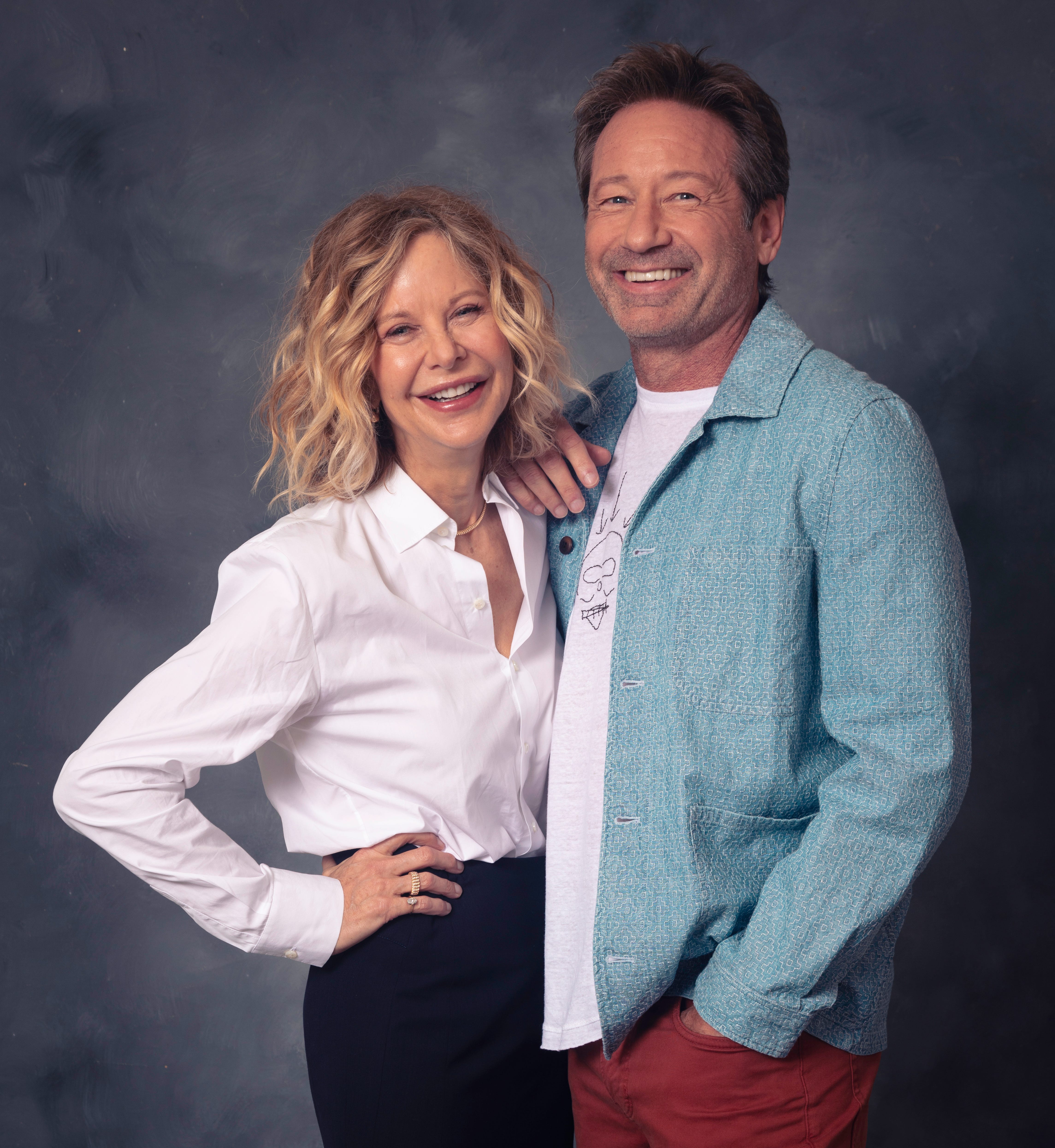 Meg Ryan and David Duchovny, photographed Oct. 25 at the Four Seasons Hotel in Beverly HIlls, star in the rom-com 