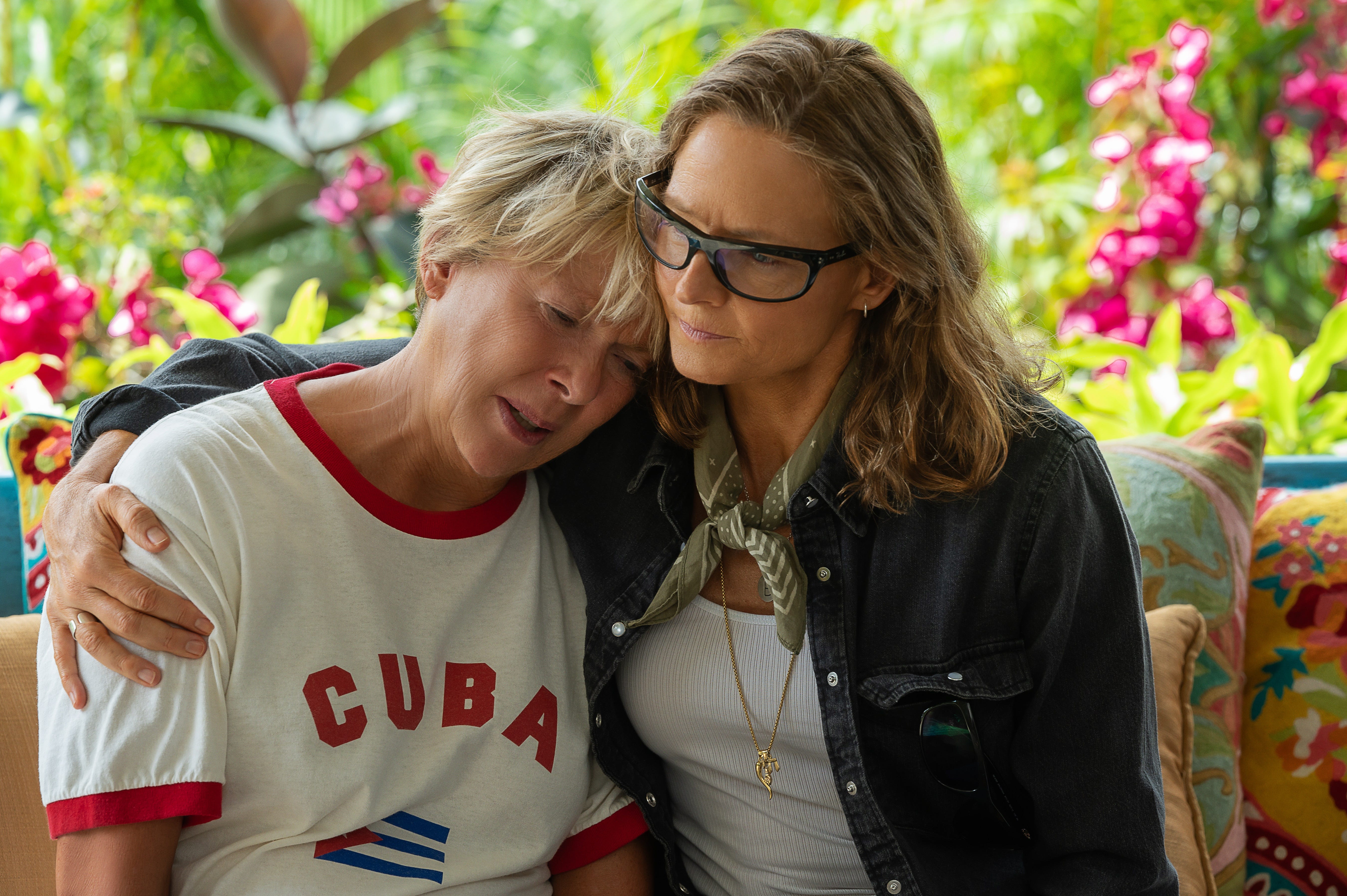 Annette Bening and Jodie Foster in "Nyad."