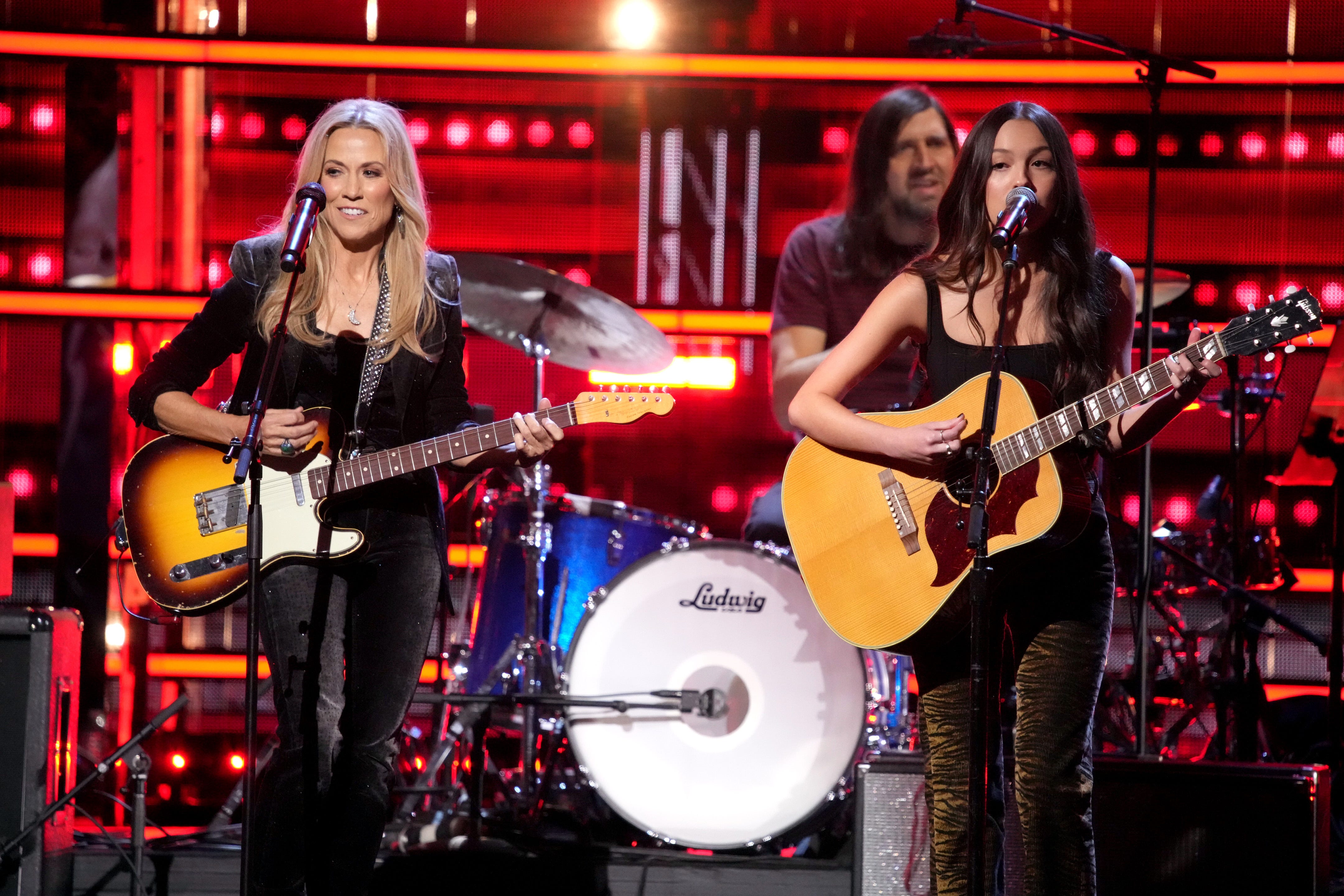 Sheryl Crow and Olivia Rodrigo opened the 38th annual Rock & Roll Hall Of Fame Induction Ceremony at Barclays Center on Nov. 3, 2023 in Brooklyn with a duet of Crow's "If It Makes You Happy."