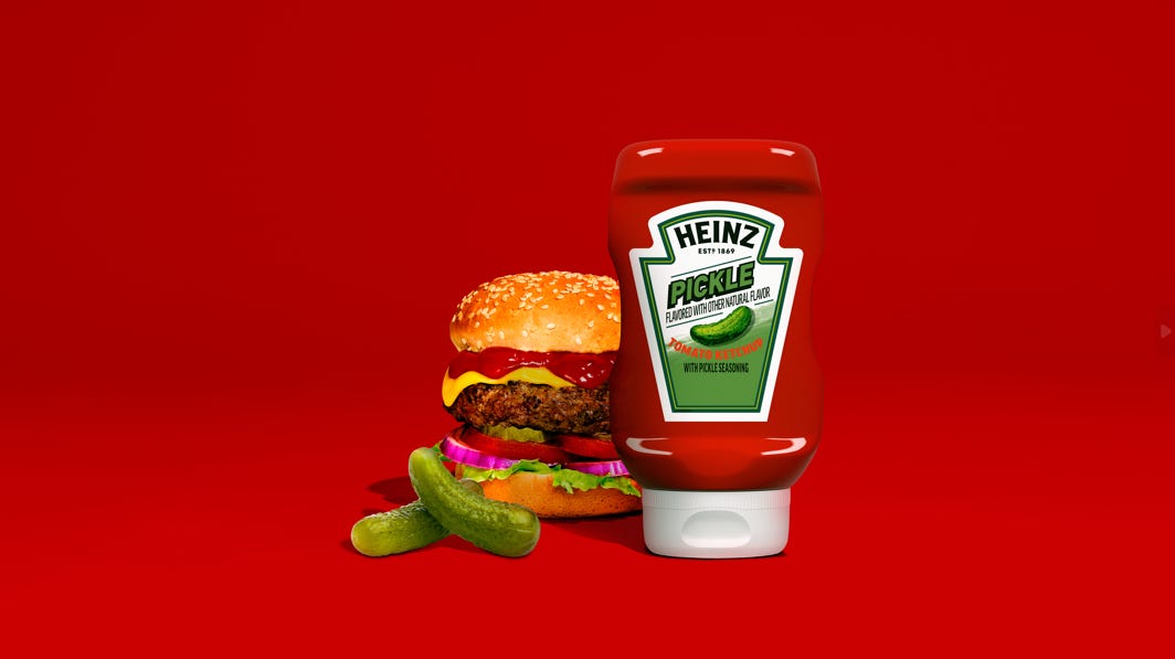 Heinz Pickle Ketchup will be available in stores in early 2024.