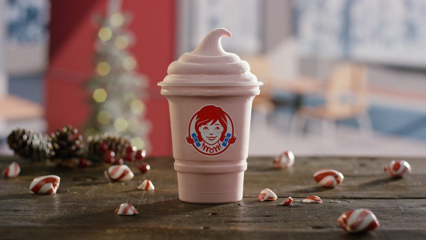 Wendy's announced the Peppermint Frosty would be returning to restaurants on Nov. 14 for the holiday season.