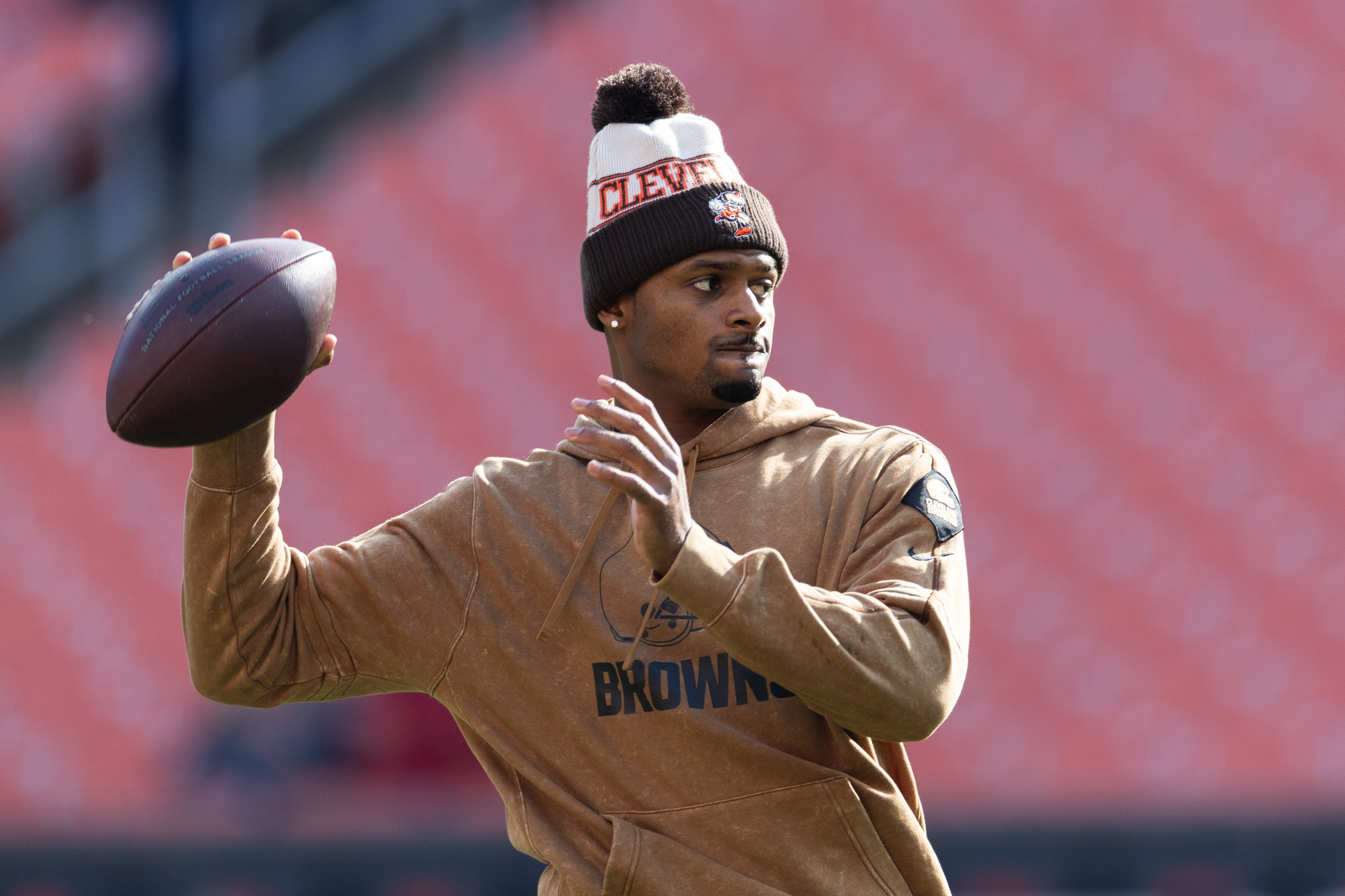 Cleveland Browns quarterback Deshaun Watson before a game against the Arizona Cardinals on Nov. 5.