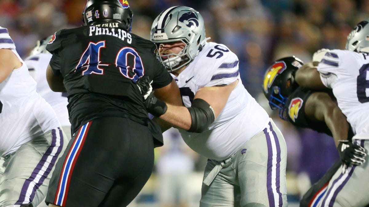 Kansas State football All-American Cooper Beebe not picky about where Cowboys use him