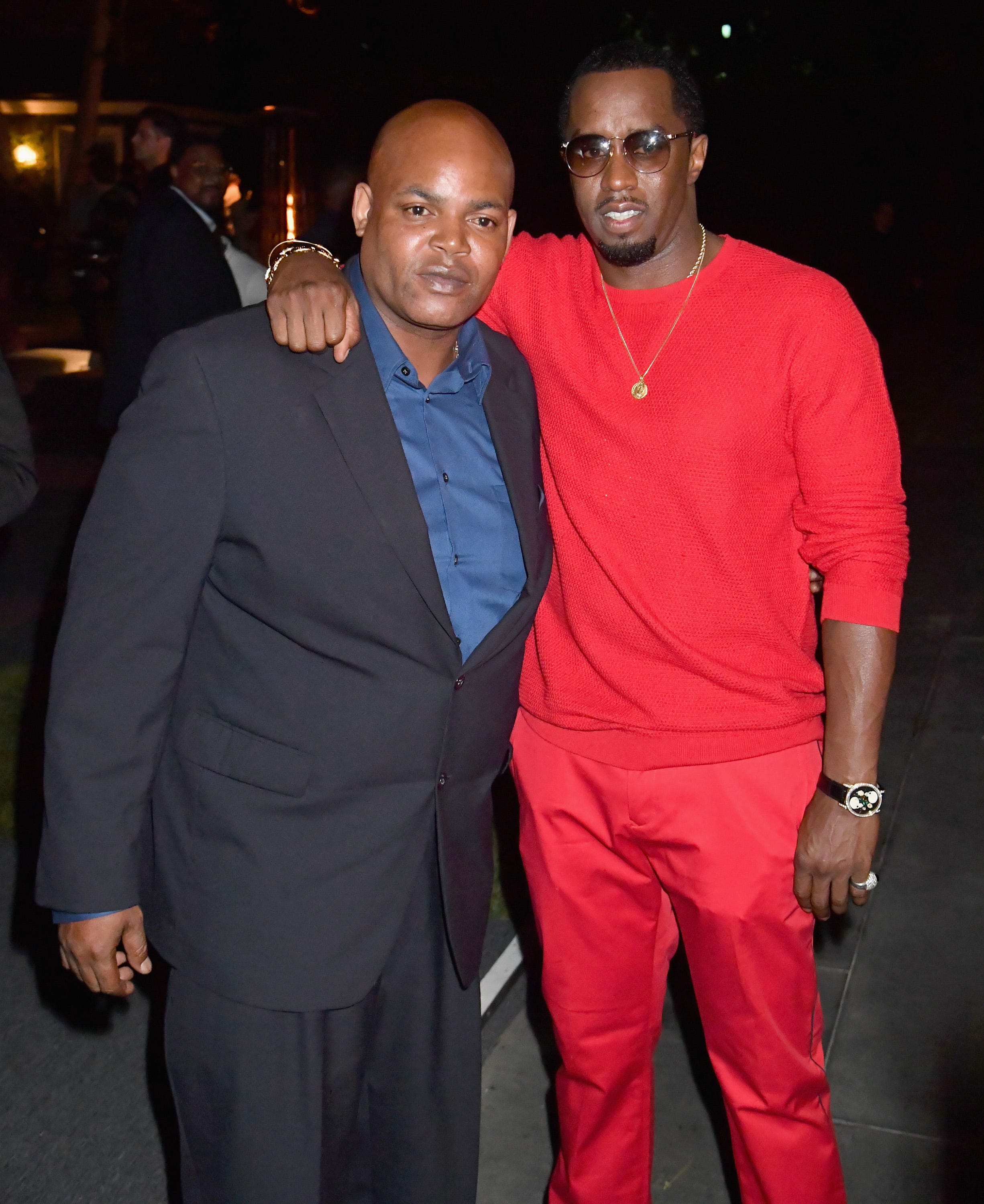 Image licensed for 1-time use for Harve Pierre story on 11.22.23  Additional use requires relicensing.  LOS ANGELES, CA - JUNE 21: President of Bad Boy Entertainment Harve Pierre toasts to Sean "Diddy" Combs and the world premiere of Can't Stop Won't Stop at the official after party powered by CIROC Vodka and Deleon Vodka at a private residence on June 21, 2017 in Los Angeles, California. (Photo by Jeff Kravitz/FilmMagic)