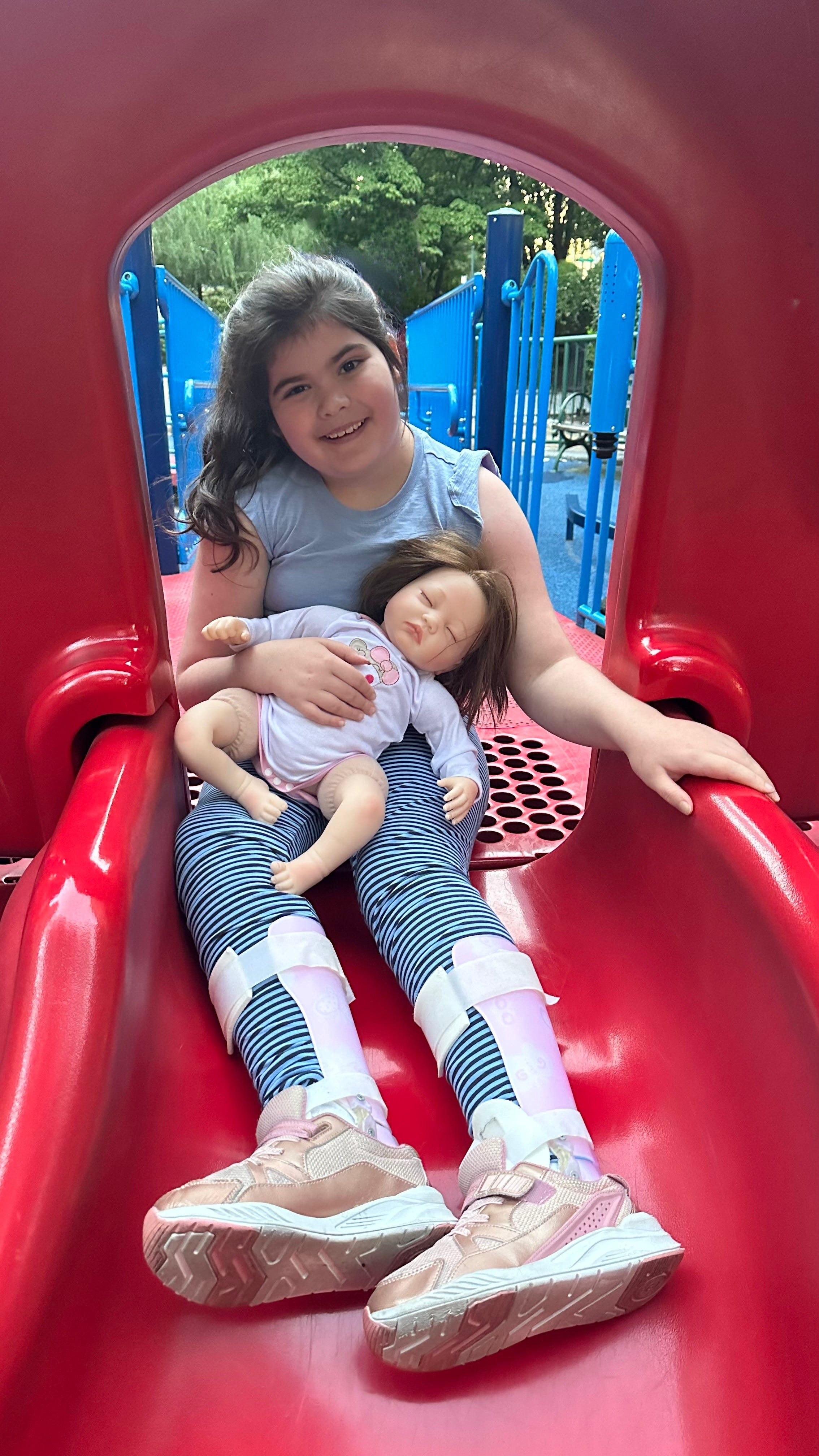 Susannah Rosen was born with a rare genetic mutation on a gene called KIF1A that causes seizures, pain and movement and vision problems. Susannah, now 9, has been taking an experimental therapy designed just for her that seems to be making a significant difference.