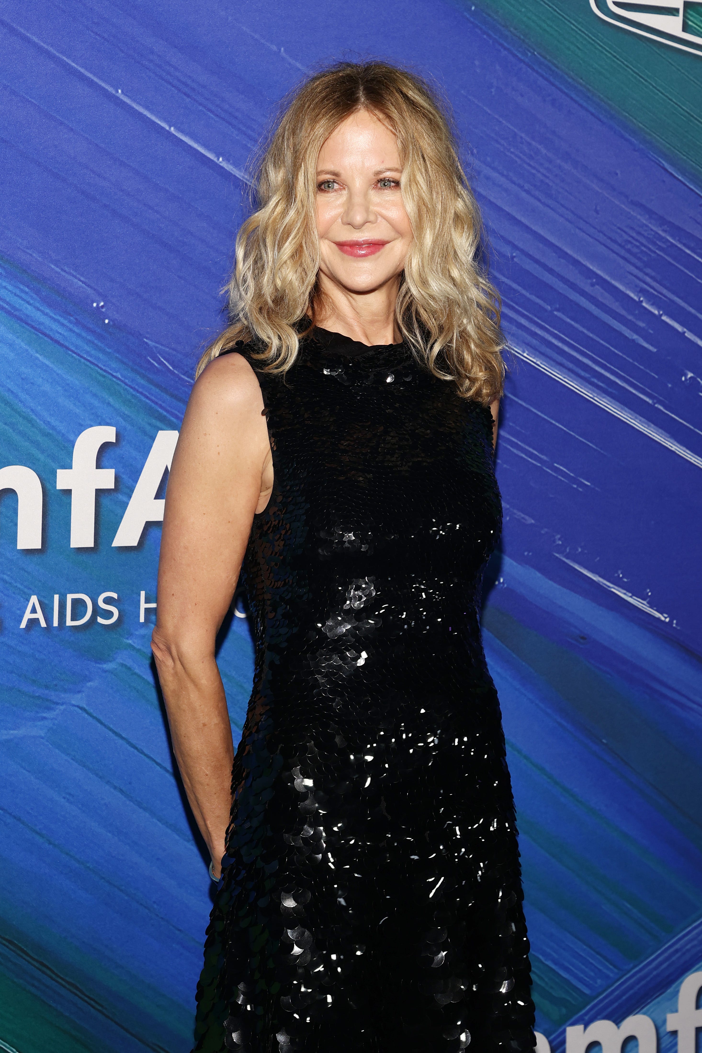 WEST HOLLYWOOD, CALIFORNIA - NOVEMBER 04: Meg Ryan attends the amfAR Gala Los Angeles 2021 honoring TikTok and Jeremy Scott at Pacific Design Center on November 04, 2021 in West Hollywood, California. (Photo by Matt Winkelmeyer/Getty Images) ORG XMIT: 775722936 [Via MerlinFTP Drop]