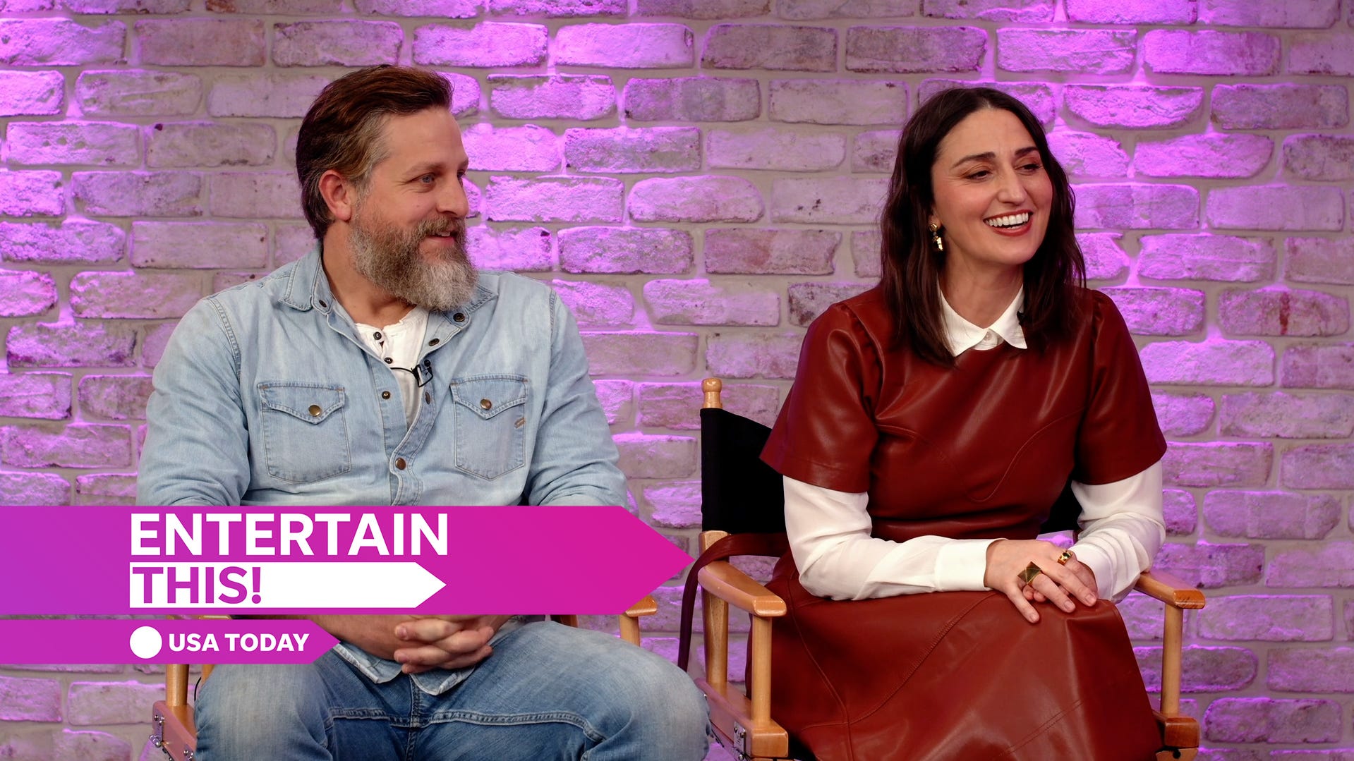 Sara Bareilles and Joe Tippett's first interview together ahead of 'Waitress' musical film