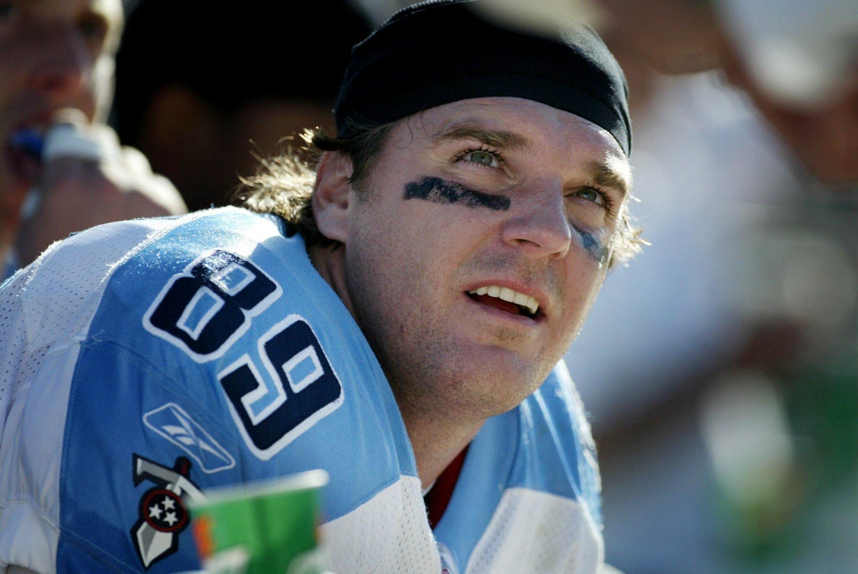 Frank Wycheck played 11 seasons in the NFL, nine of them with the Houston Oilers/Tennessee Titans franchise.