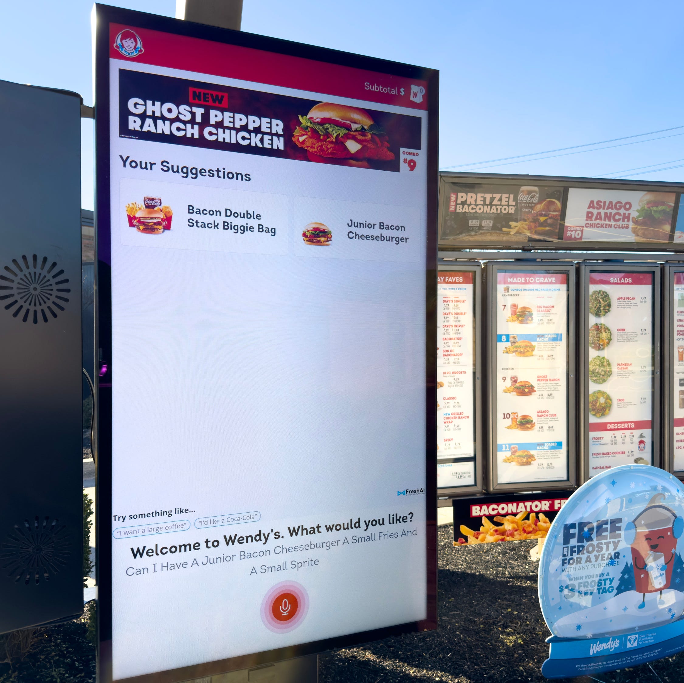 Testing Wendy's new drive through AI ordering system