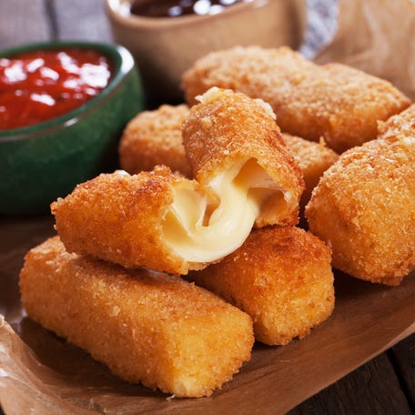 Mozzarella Sticks were the third most ordered foods nationwide in 2023, according to DoorDash's report.