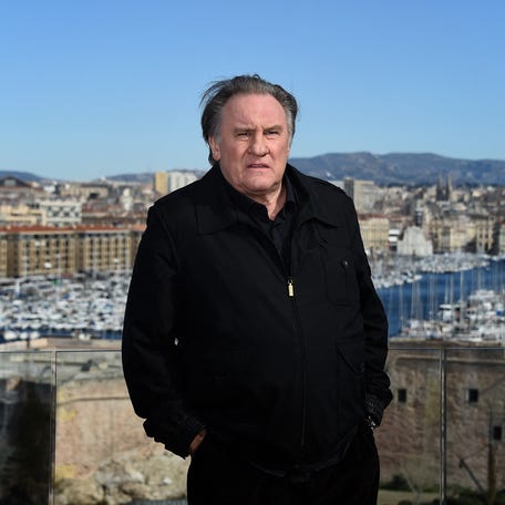 (FILES) French actor Gerard Depardieu poses during a photocall for the second season of the French TV show "Marseille" broadcasted and co-produced by US streaming video giant Netflix, on February 18, 2018 in Marseille, southern France. A fellow actor filed a sexual assault complaint against Gerard Depardieu in September, prosecutors said on December 6, 2023, adding to a string of allegations targeting the French star. (Photo by ANNE-CHRISTINE POUJOULAT /   AFP) (Photo by ANNE-CHRISTINE POUJOULAT/AFP via Getty Images) ORIG FILE ID: 1832314904