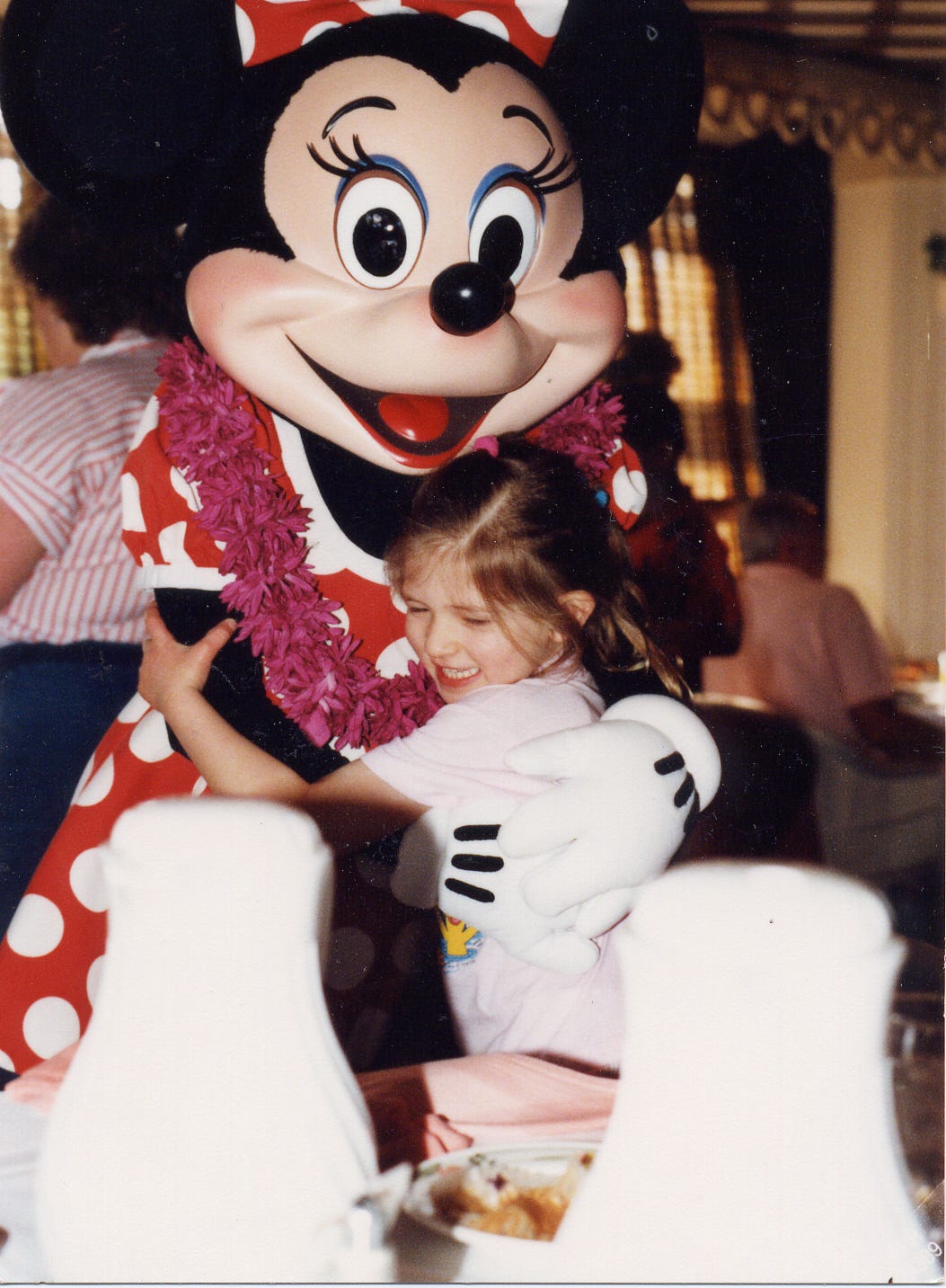 Allie Bahn, seen here as a child, says Disney has always been great with her food allergies.