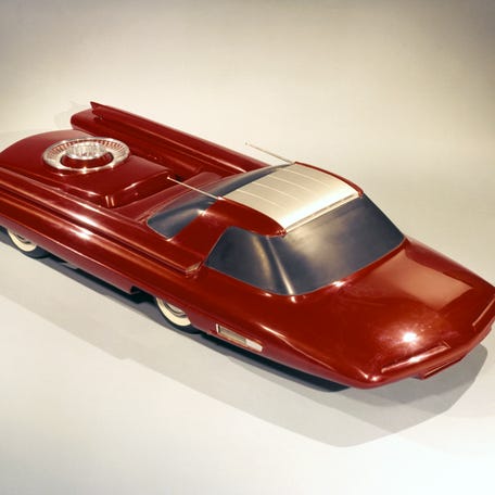 This 1958 Ford Nucleon is among 100 concept car images that Ford Motor Co. just added to its online archive site. Images are now available to the public for free downloading.